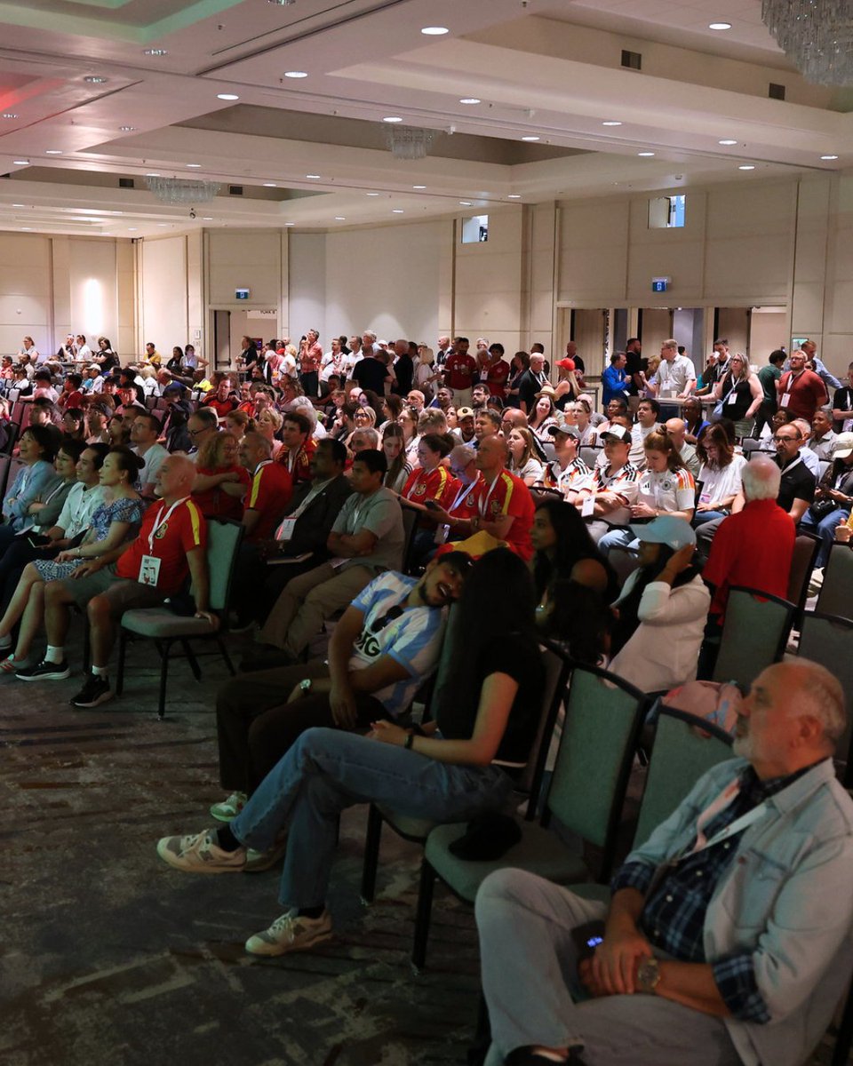 YMCA_Canada's tweet photo. What a start!

Delegates arrived from around the world, registration was buzzing, and the Watch Party brought everyone together.

Day one is complete, and an unforgettable week is officially underway! 

#YMCATransform2026 @WorldYMCA @YMCAGTA https://t.co/aHNH5txKCK