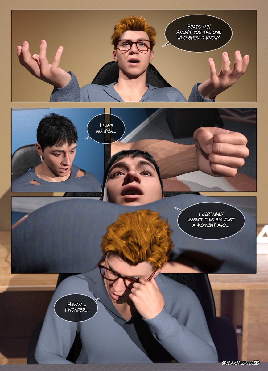 MaxMuscle3D's tweet photo. Glitch In The System Comic - Pages 11-13  
More pages available on Patreon/SubStar! https://t.co/LMpUDrr2vI