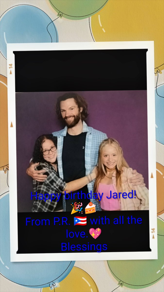 Padinev1's tweet photo. #HappybirthdayJaredPadalecki
#WeloveyouJaredPadalecki
Felicidades! Thanks for being you
Love you @jarpad 🎉🥰🎂 https://t.co/C5PP7GXP0J