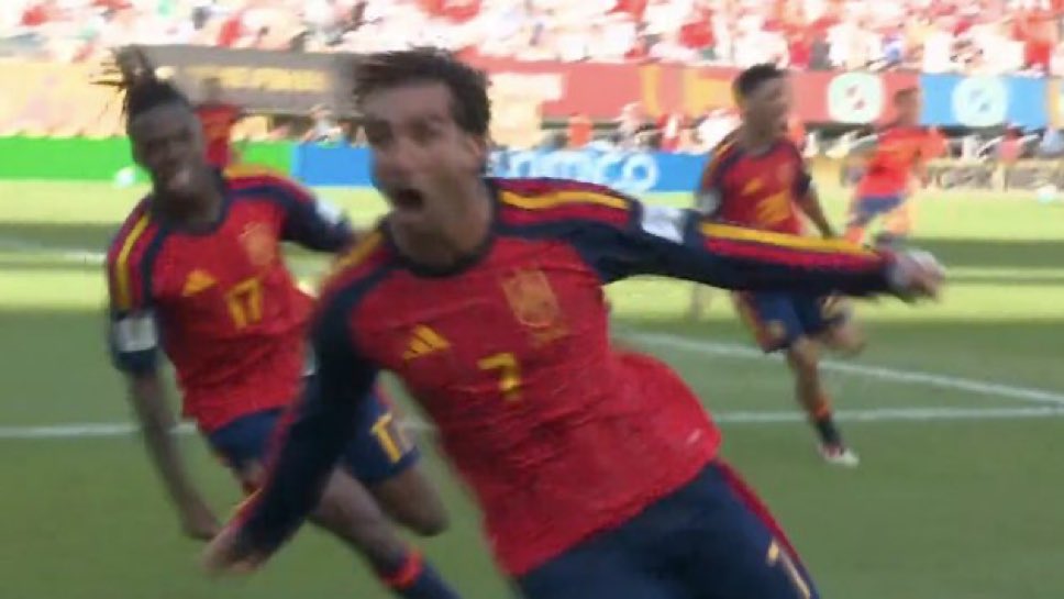 The_Forty_Four's tweet photo. FERRAN TORRES GIVES SPAIN THE LEAD IN THE 2026 WORLD CUP FINAL😍😍😍 https://t.co/hNHvc4JklD