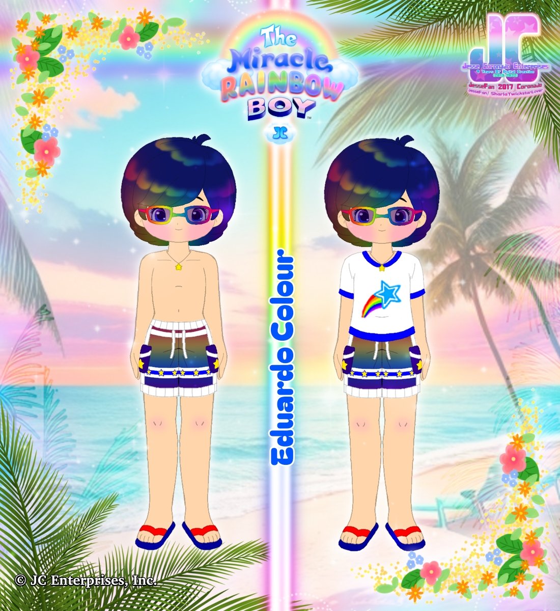 JesseFanSharla1's tweet photo. Eduardo Colour's Summer Outfit 🌴🌈🌴 The Miracle Rainbow Boy

🌴 ❤ 🧡 💛 💚 💙 💜 🌴 https://t.co/IZfdq4nDiR