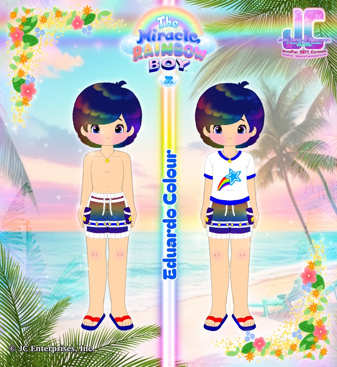 JesseFanSharla1's tweet photo. Eduardo Colour's Summer Outfit 🌴🌈🌴 The Miracle Rainbow Boy

🌴 ❤ 🧡 💛 💚 💙 💜 🌴 https://t.co/IZfdq4nDiR