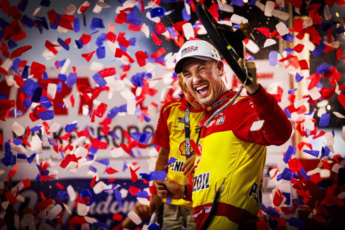 NWBSpeedway's tweet photo. Some wins just mean more. 🏆 @joeylogano https://t.co/roRWBQt1wz