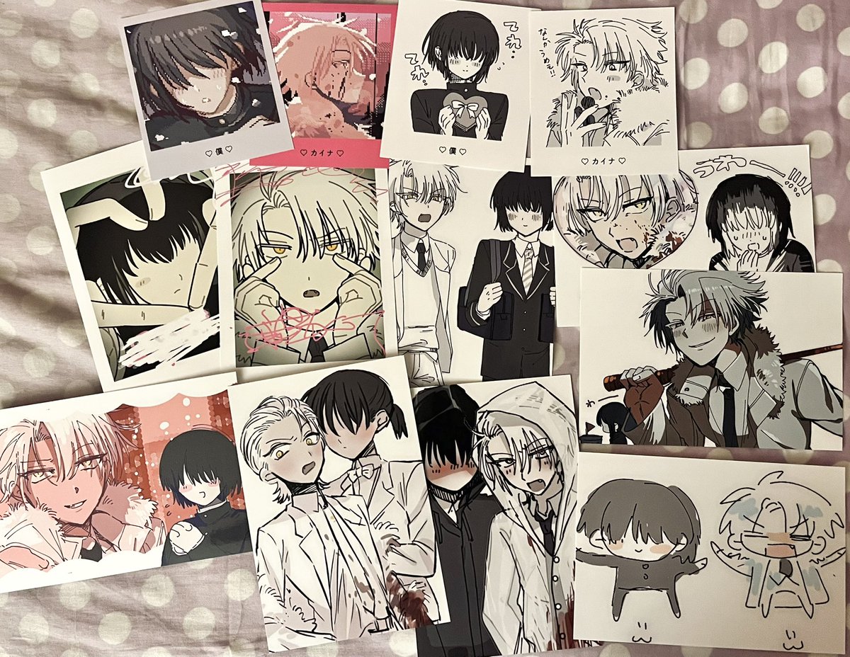 colorfulkaina's tweet photo. I GOT MY NEW BOKUKAI PRINTS YIPPEEEE https://t.co/xSHb47zFTF