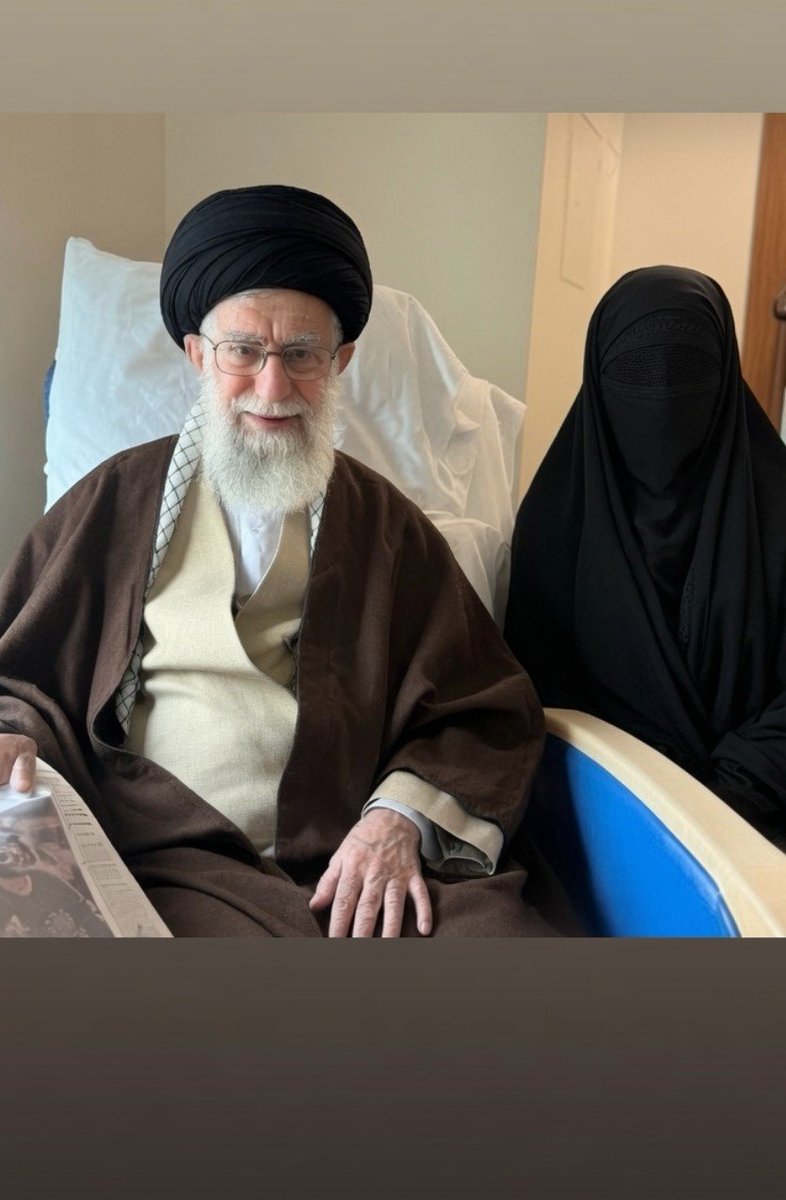 CtrAltOops's tweet photo. Phsss Mojtaba Khamenis totally alive! See? Here's his proof of life photo. https://t.co/V06iS69tJN