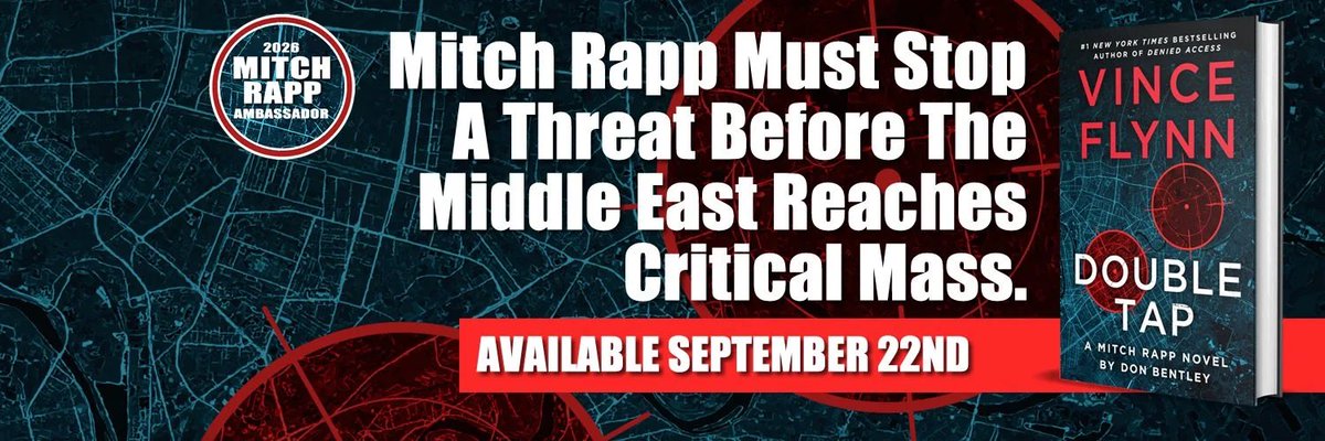 jstando's tweet photo. Went away camping and return to great news…..
I’m an official Mitch Rapp Ambassador!!!
Can’t wait for #DoubleTap to be released!
#MitchRappisBack!!!!
@VinceFlynncom https://t.co/mDdMBUNR8R