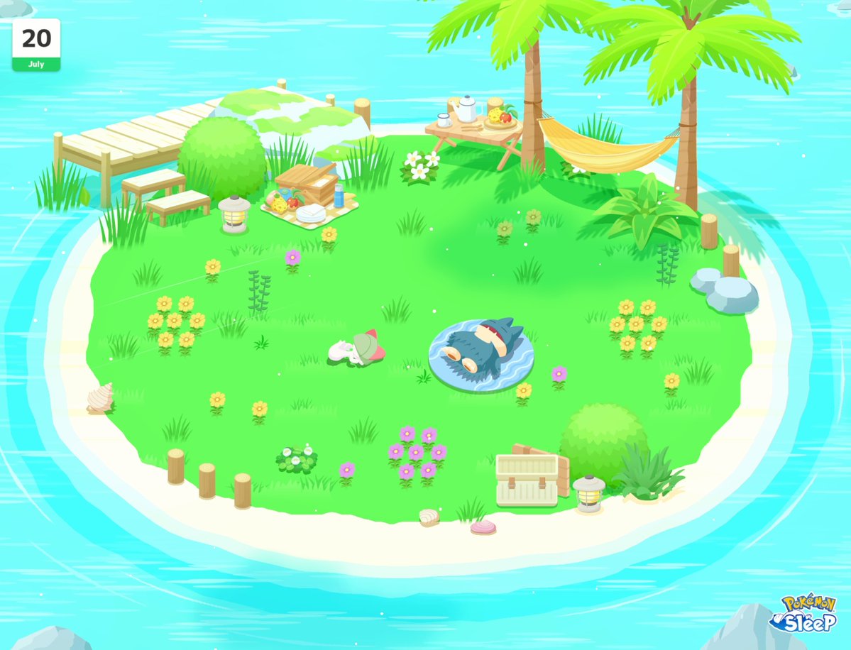 Salamence63's tweet photo. おひるね島解放キター！
BGMがサザナミタウンなの良すぎる
#ポケスリ3周年をみんなで
#ポケモンスリープ https://t.co/3eHYv2nIpT