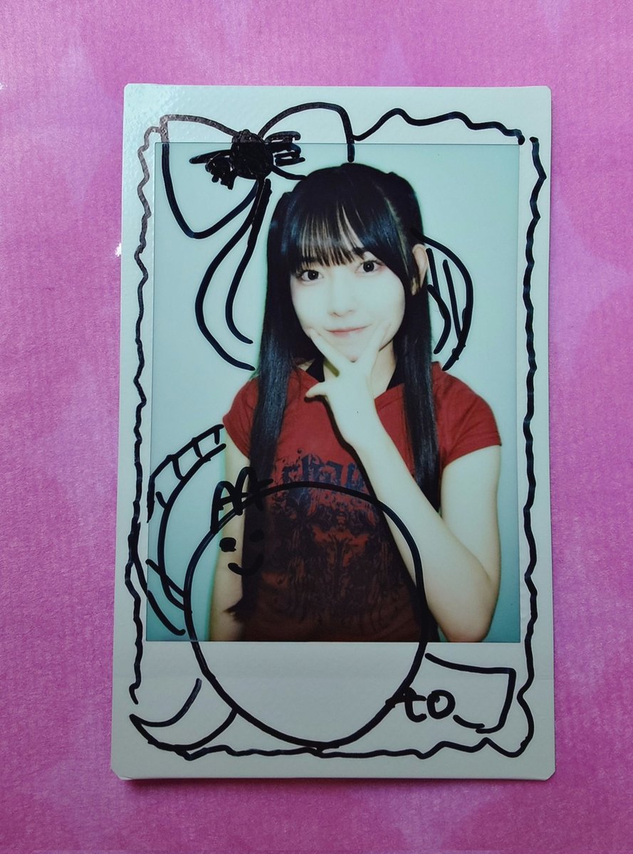 初🎉蒼乃音ちゃんサインチェキゲット😆 サインが前世とあまり変わらん