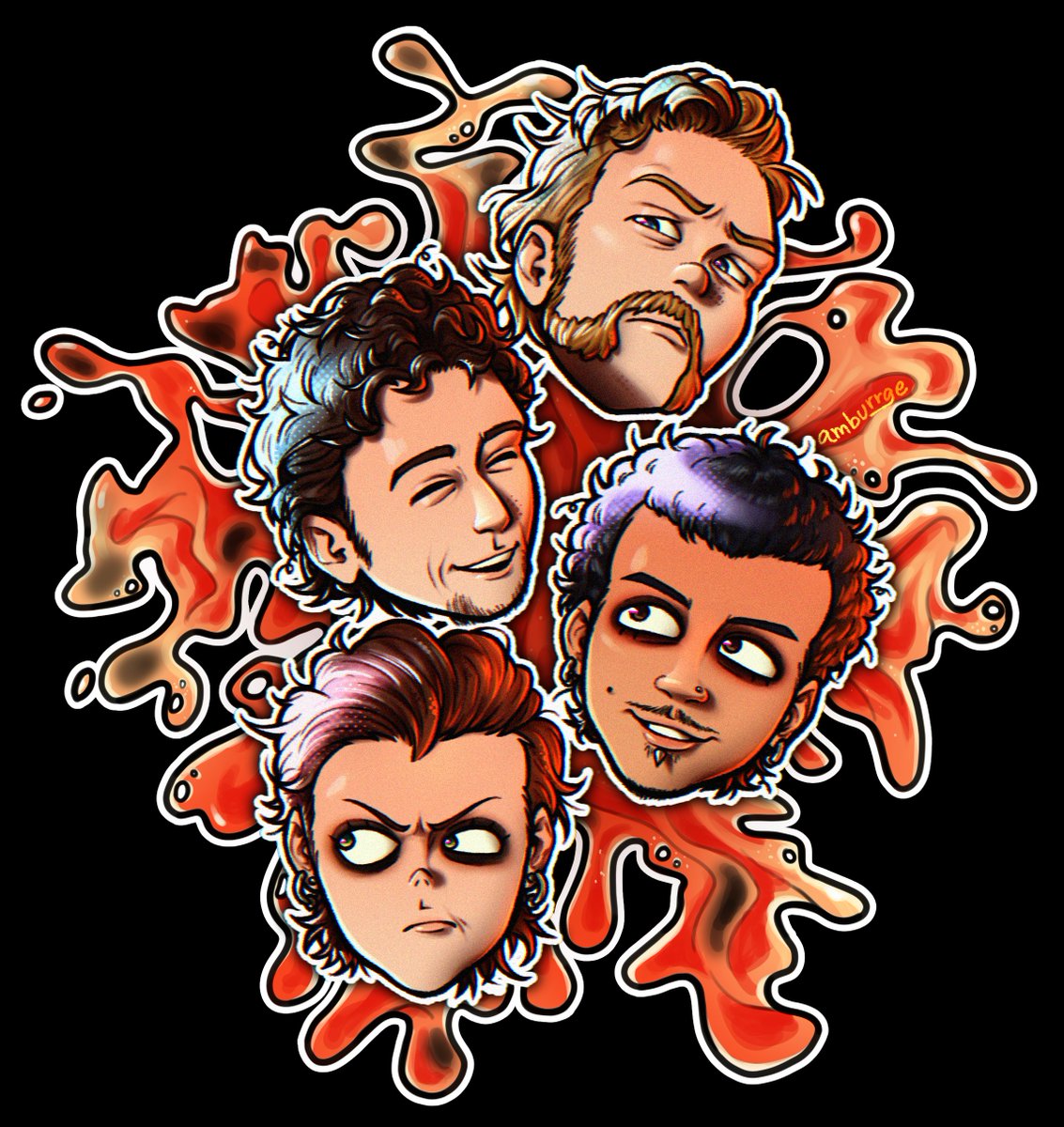 amburrge's tweet photo. Some 'Tallica eras.... These are kiiinda old (november 2025) so that's why the faces look a bit weird, I apologize for that
Which one's your favorite era? :-)
#mettwt https://t.co/FJpqijGOY8