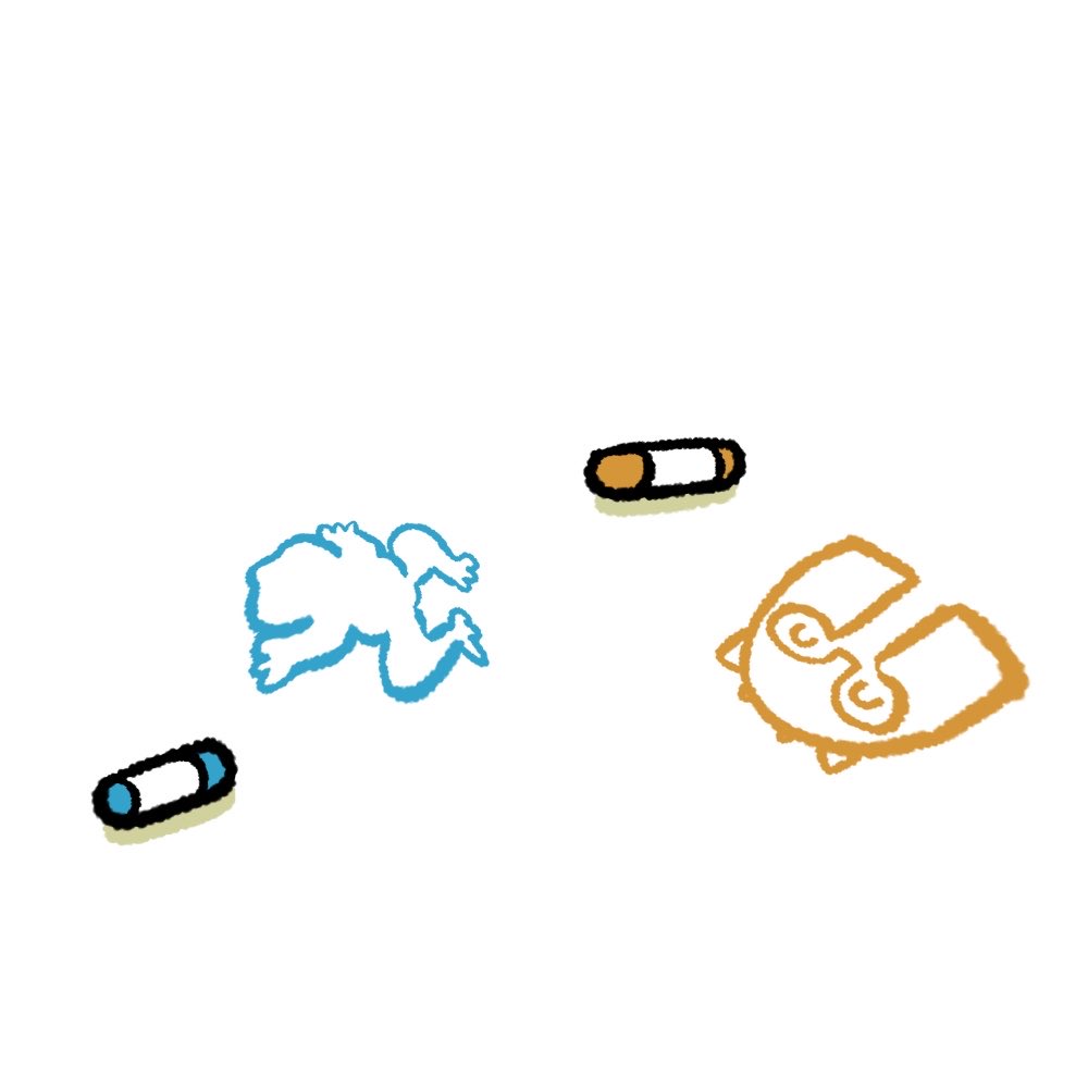 torigasukida's tweet photo. お絵描きグローグーと見守るマンドー https://t.co/tmWiTL95Ah