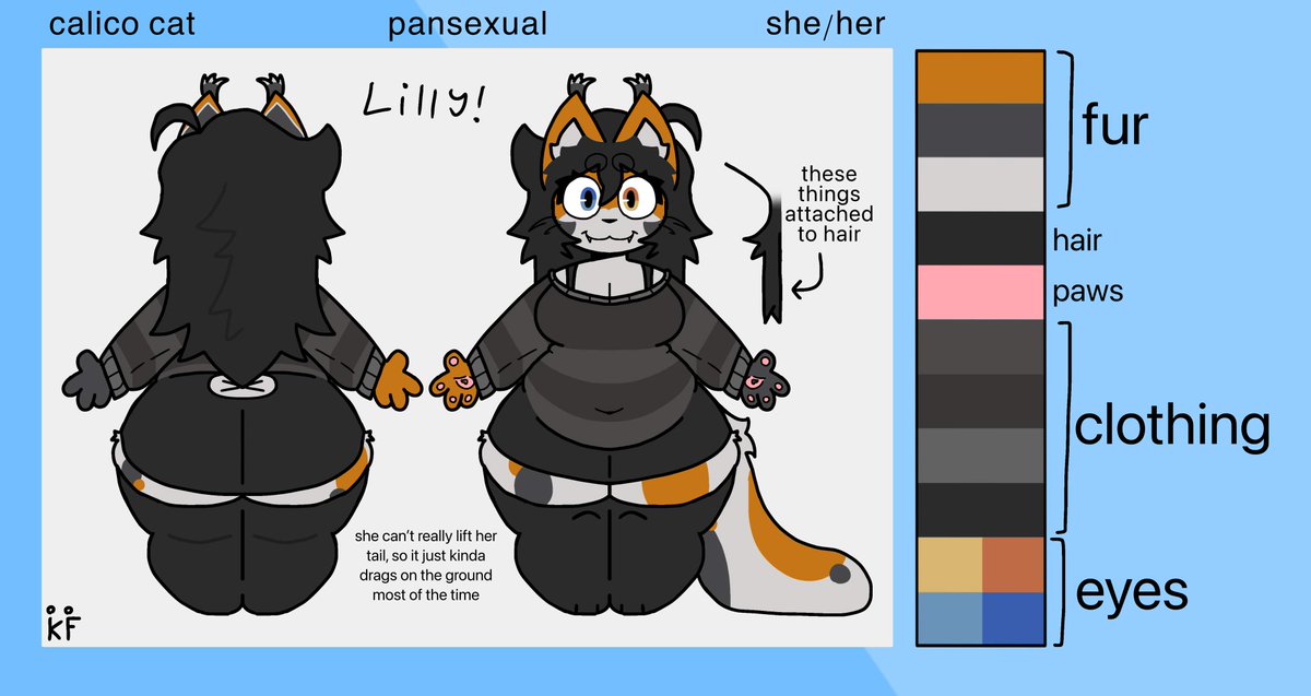 kifiduh's tweet photo. the new and improved ref for my fursona, lilly!!! :D https://t.co/j02cqttLM1