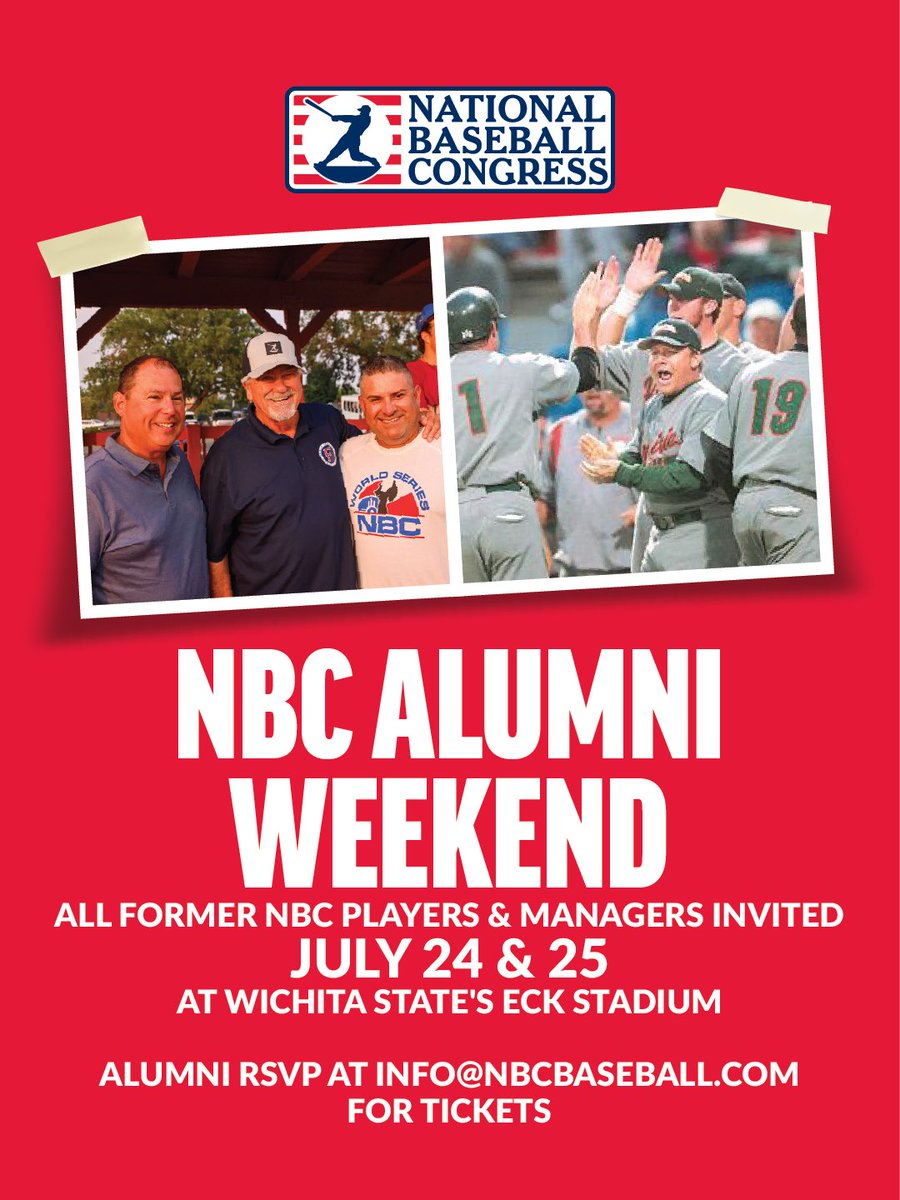 NBCBaseball's tweet photo. Alumni Weekend at the NBC this Friday &amp; Saturday! If you played or coached in the NBC, join us for food, baseball &amp; great stories at this year’s tournament.

RSVP for tickets: https://t.co/lG8d2xnbFK https://t.co/Jjq2ypc5S8