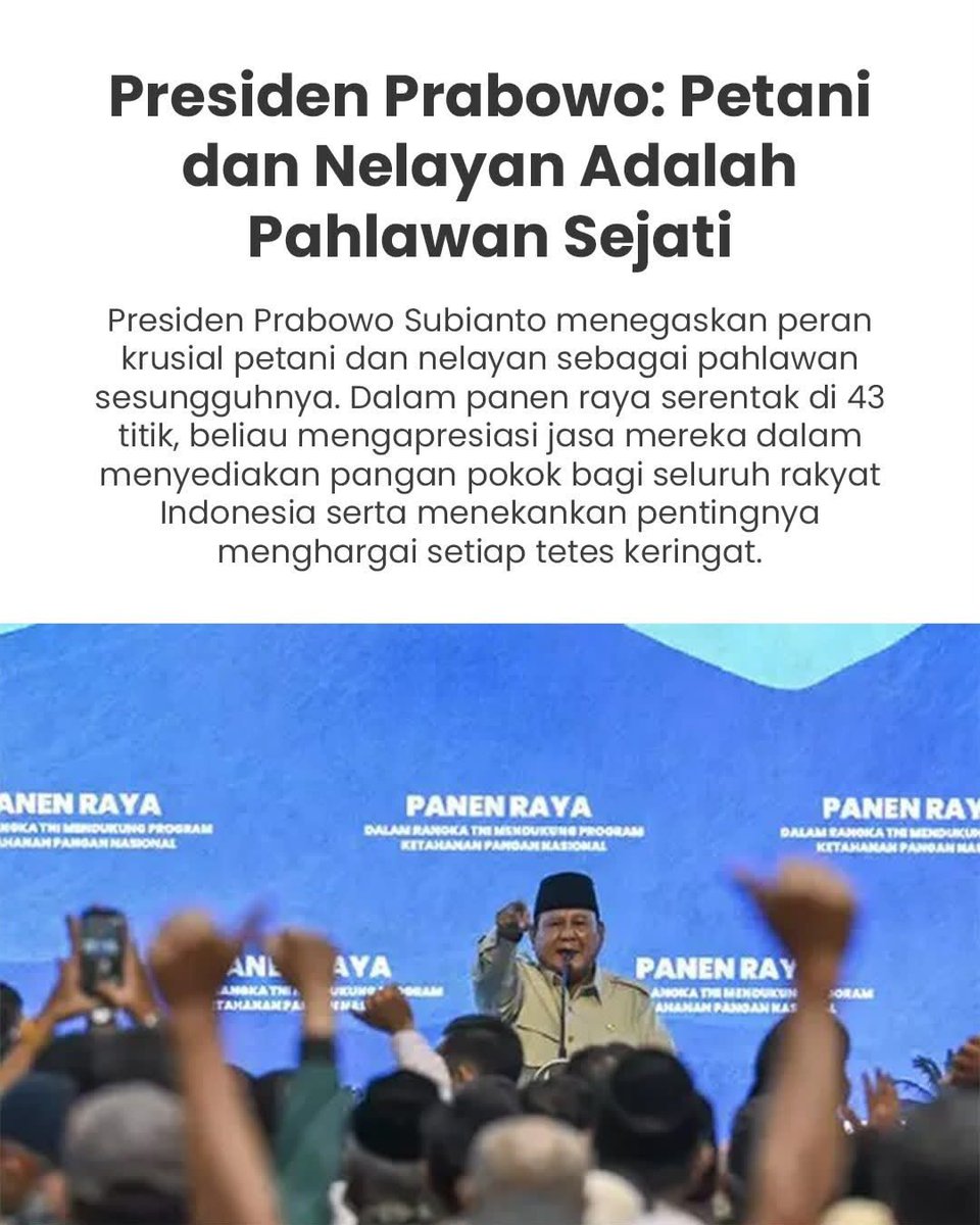 zendykohl33's tweet photo. Tanpa petani dan nelayan, kita tidak bisa apa-apa. Mari bersama dukung kesejahteraan para pahlawan pangan Indonesia! 
#KetahananPanganNasional
Petani &amp; Nelayan Pahlawan Sebenarnya https://t.co/PoleYLWkFx