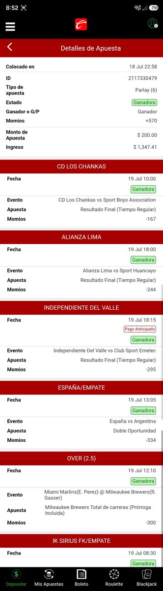 ApuestasConta's tweet photo. Parlays de hoy 3/3 19/07/2026
Mañana esperemos https://t.co/V3tUsD8O3x