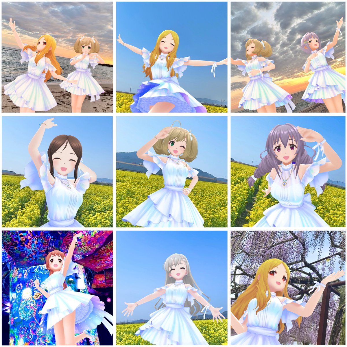 NAx4_shugahaP's tweet photo. #デレステ・デレスポARエピソード
前回はきっかけこだわりポーズの話をしたのでそれ以外だと
まずよく使う衣装はシンデレラ・エタニティですね
シンプル白ベースにオーロラのレイヤーと翼のように広がる袖が◎

あとはこの時期は日傘にお弁当用保冷バッグをさげてるのがあるあるエピソードでしょうか？ https://t.co/KLrfHRfgyl