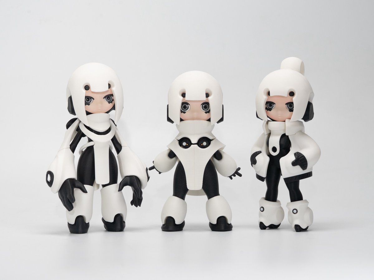 MARUTTOYS_MIZ's tweet photo. 今回の夏ワンフェスではROPOTOとTAMOCO/NOSECO/MAMOCOを販売予定です
卓番は4-36-07
ROPOTOは1万円
TAMOCOたちは6,000円
FDM出力品の一部塗装済み完成品です
近いうちにしっかりとしたお品書きを書きます
よろしくお願いします!!
#TAMOCO
#ROPOTO
#WF2026S https://t.co/nie3JeXhyV