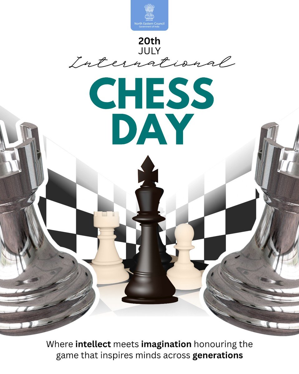 NEC_GoI's tweet photo. Every move matters. Every strategy counts.
On International Chess Day, let's celebrate the game that teaches patience, focus, and the power of thinking ahead.
#InternationalChessDay #MindSports #ThinkAhead #Strategy #Checkmate https://t.co/sPwPbOIzg7