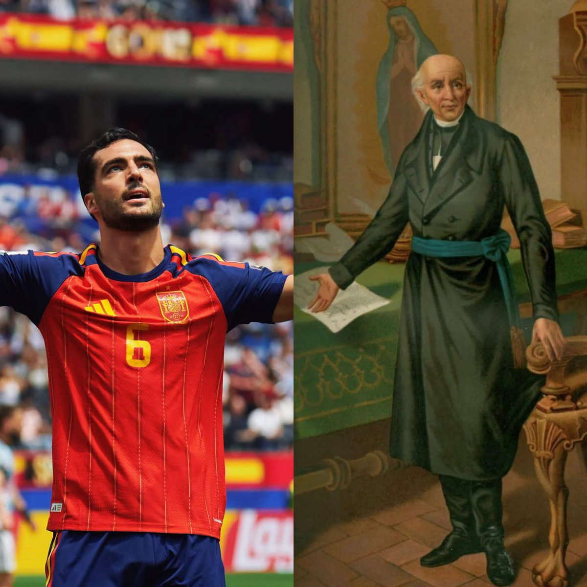 ChefoPistolas's tweet photo. Solo paso a recordarles que si el cura Miguel Hidalgo y Costilla no se hubiera puesto rebelde en 1810, hoy seríamos Campeones Mundiales y no estaríamos sufriendo por pasar de Octavos de Final. https://t.co/aRk5Msp7nk