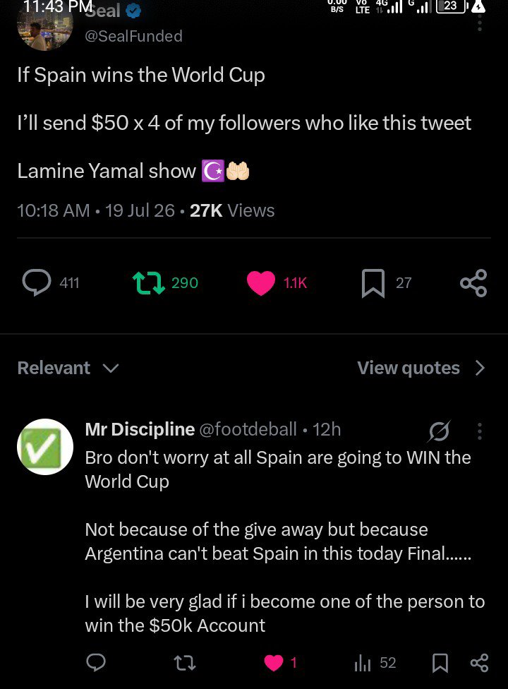 footdeball's tweet photo. #WorldChampions #FootballFans #FinalShowdown  #spainvsargetina #VamosEspaña #mundialdefútbol2026 #worldcup https://t.co/OcfoWrIBpk