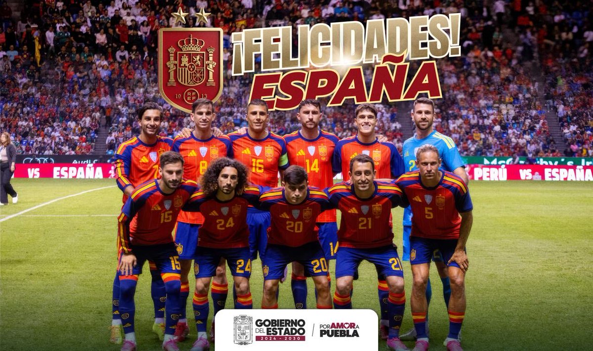 armentapuebla_'s tweet photo. ¡Felicidades campeones, @SEFutbol! 🏆✨

Fue un honor verlos iniciar su camino al mundial en el majestuoso estadio Cuauhtémoc. ⚽🏟️

#Mundial2026 https://t.co/wOW9iMeVnU