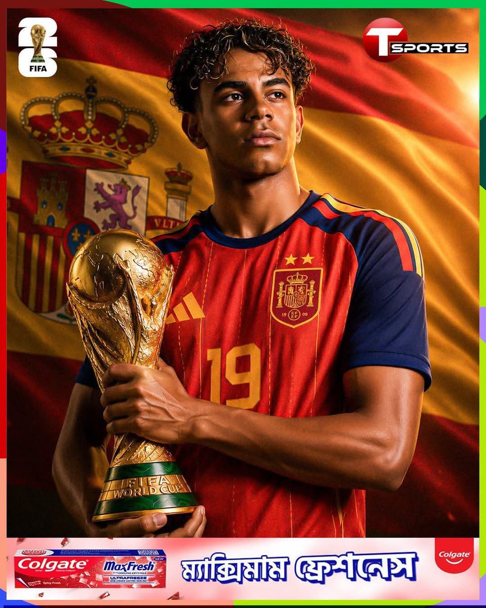 Rifatnasrin1991's tweet photo. Congratulations Spain! 🏆
Your skill, passion and teamwork have amazed the world. ⚽
More than a trophy, you’ve won millions of hearts.
Salute to the champions! 👑
#CongratulationsSpain #SpainChampions #VivaEspana
#FootballGlory #ChampionsOfTheWorld https://t.co/4RRH6z2Um3