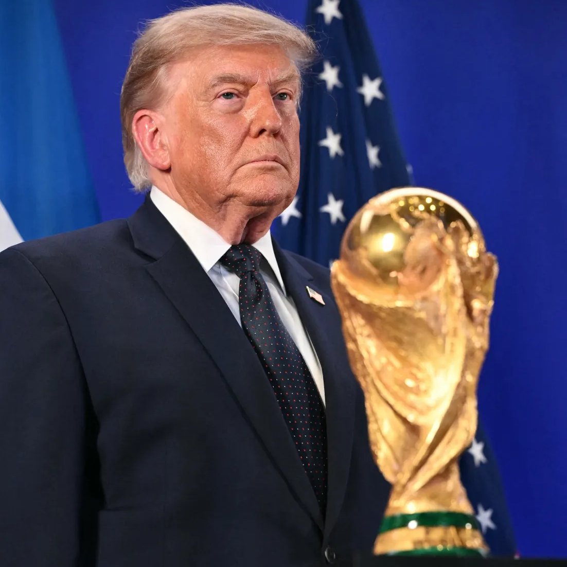 Benjamin_Zubby's tweet photo. You did it at the Club World Cup final and now, you did it again at the Men's World Cup Final 2026..

Infantino, lecture your friend.... please https://t.co/KRWey9o06f
