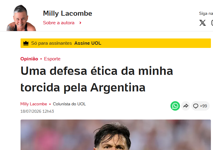 TuitterLixo's tweet photo. @SChAFer_77 Na verdade é o contrário.
A galera raiz é anti-argentina no futebol, são os nutellas que deixam de torcer para o Brasil pra lamber as bolas dos argentinos https://t.co/CaPX3kXC9J