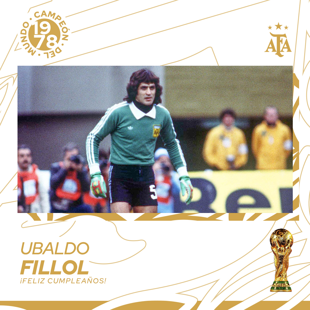 Argentina's tweet photo. #SaludoAlbiceleste 🇦🇷 ¡Feliz cumple, @ubaldofillol! 🏆 https://t.co/qytelwFOej