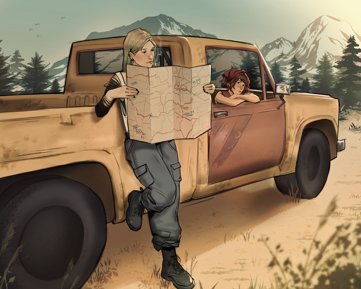 KENOASTRAL's tweet photo. on the road... 🗺️📍

#pricefield #chloeprice #maxcaulfield #lifeisstrange https://t.co/qc2AwYwaaN