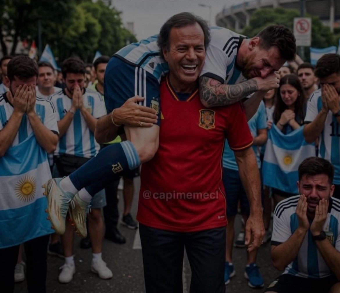 cuarentonafacha's tweet photo. Y Julio se llevó a Messi 😂 
España 🇪🇸 campeona.

#mundialdefútbol2026 
#worldchampion https://t.co/cCdisghsLZ