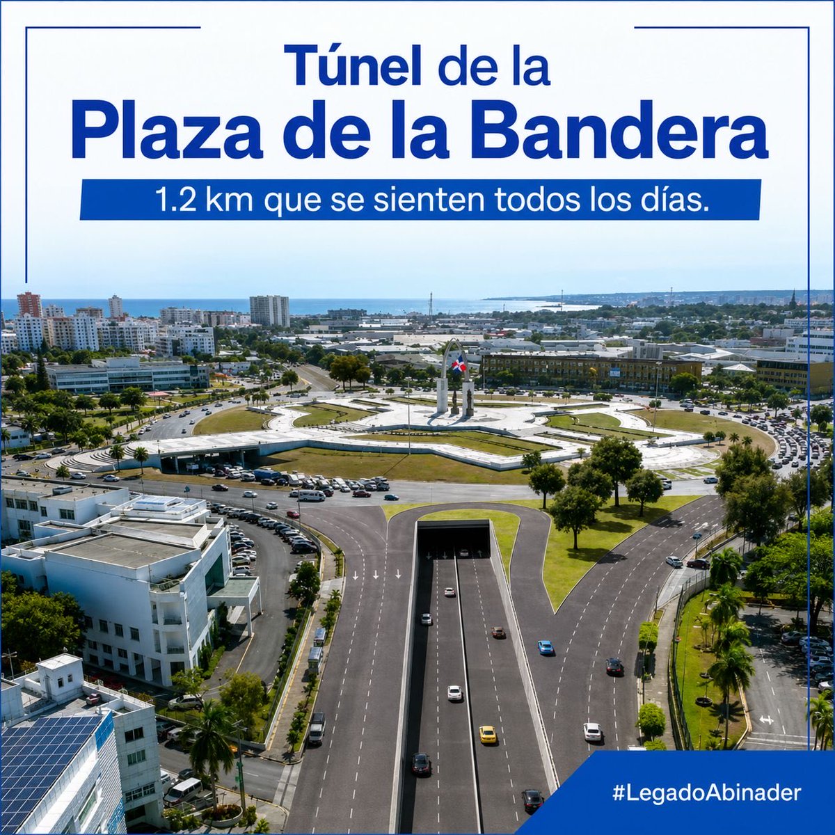 ktaverasd's tweet photo. Hoy no se inaugura solo un túnel; se inaugura más tiempo para la gente.

Más tiempo para llegar al trabajo, para volver a casa, para compartir en familia y para vivir mejor.

Las obras que transforman un país son las que transforman la vida de su gente.

#LegadoAbinader #RDAvanza #TunelDeLaPlazaDeLaBandera
#MasTiempoParaVivir