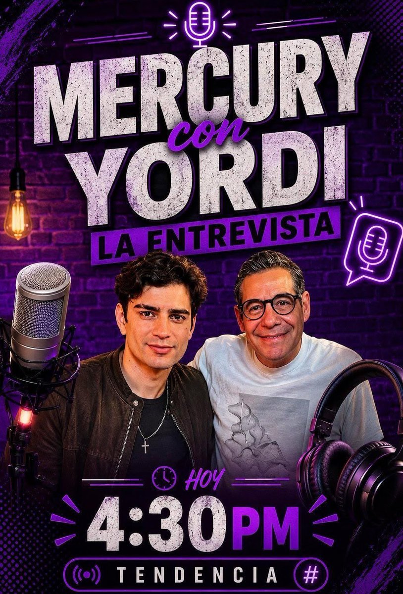 ArnMercurio's tweet photo. MERCURY CON YORDI LA ENTREVISTA vamos con todo!! unos días fácil otros complicado pero siempre lo logramos https://t.co/77LwrnVTtn