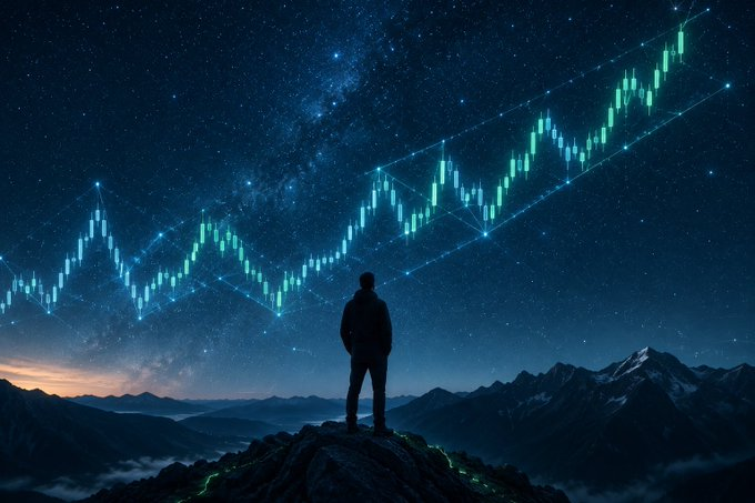 Trader0xRH's tweet photo. Follow the light https://t.co/bcCI5PiUDO