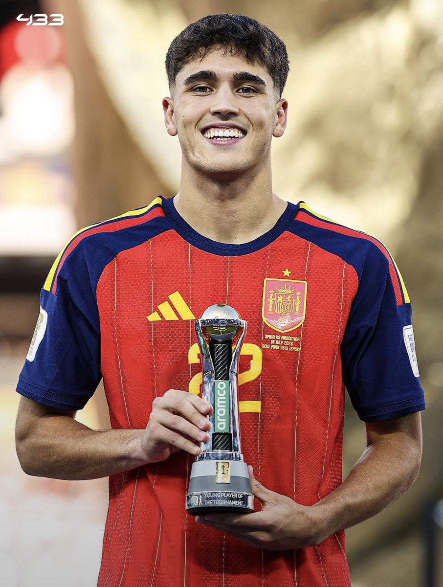 Atlantic__Media's tweet photo. Pau Cubarsí Won the 2026 FIFA World Cup Young Player of the Tournament. 🌟🇪🇸 https://t.co/8nhGVht85m