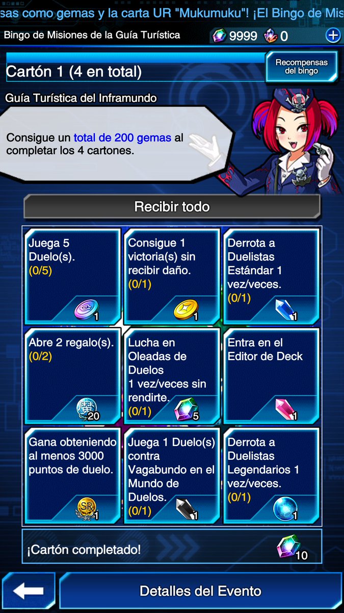 flairboypc's tweet photo. ¿BINGO con misiones que no incluyen jugar en el PvP?

En fin, tendremos más GEMAS para la próxima MAIN BOX de SPEED🙏

El siguiente CARTÓN del BINGO llega a partir del 21/07 a las 00:00 (UTC-5)

#DuelLinks https://t.co/CcfjzpWBxe