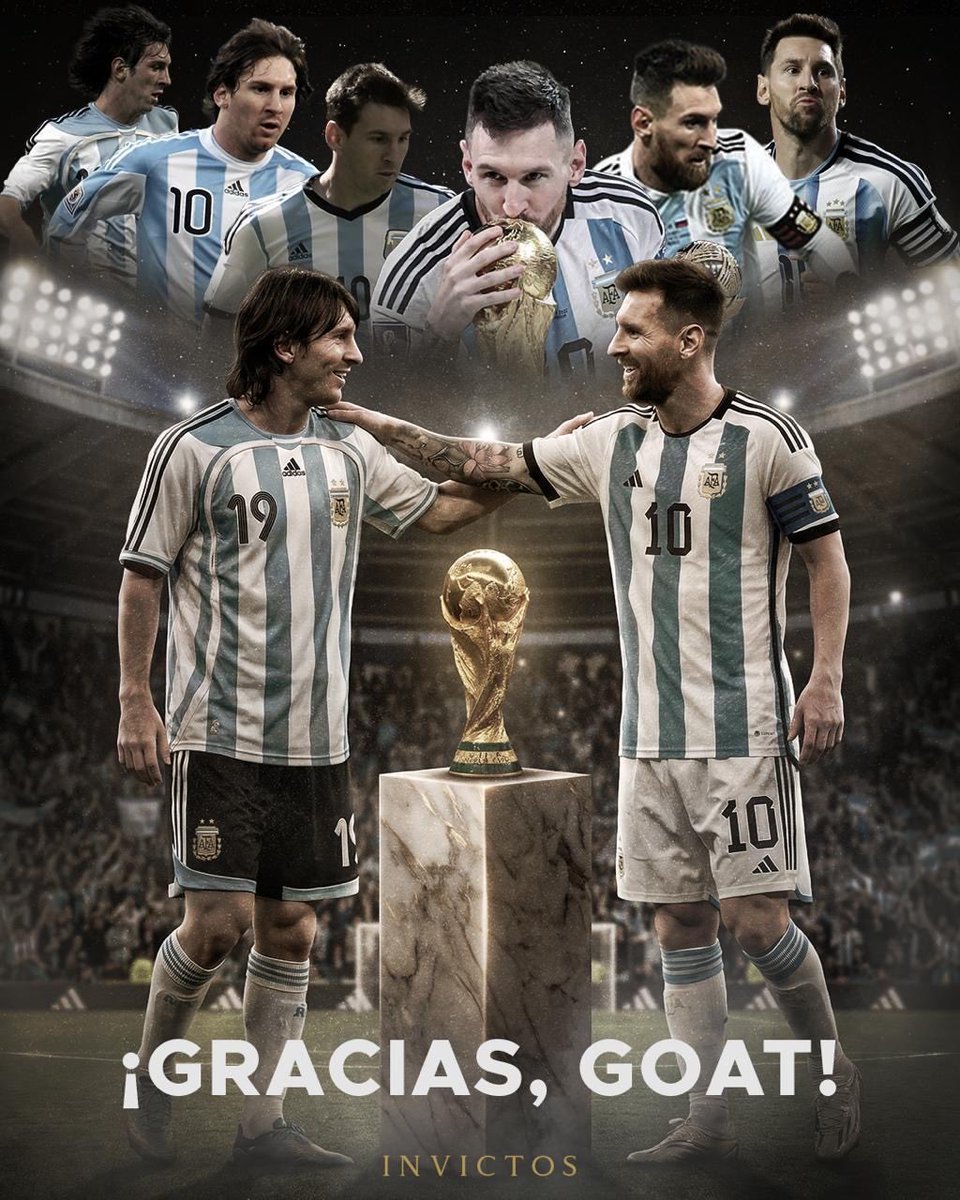 RJjazil's tweet photo. LIONEL MESSI 🐐
🏆Campeón del mundo 
🏆 Campeón de Champions x4
🏆MAXIMO GANADOR DE TÍTULOS 
🏆 Balón de Oro ×8
🏆 The Best FIFA ×3
🏆 Bota de Oro Europea ×6
🏆 Balón de Oro del Mundial ×2 

etc,etc 

Gracias Genio, gracias. https://t.co/uc7IfnFZsG