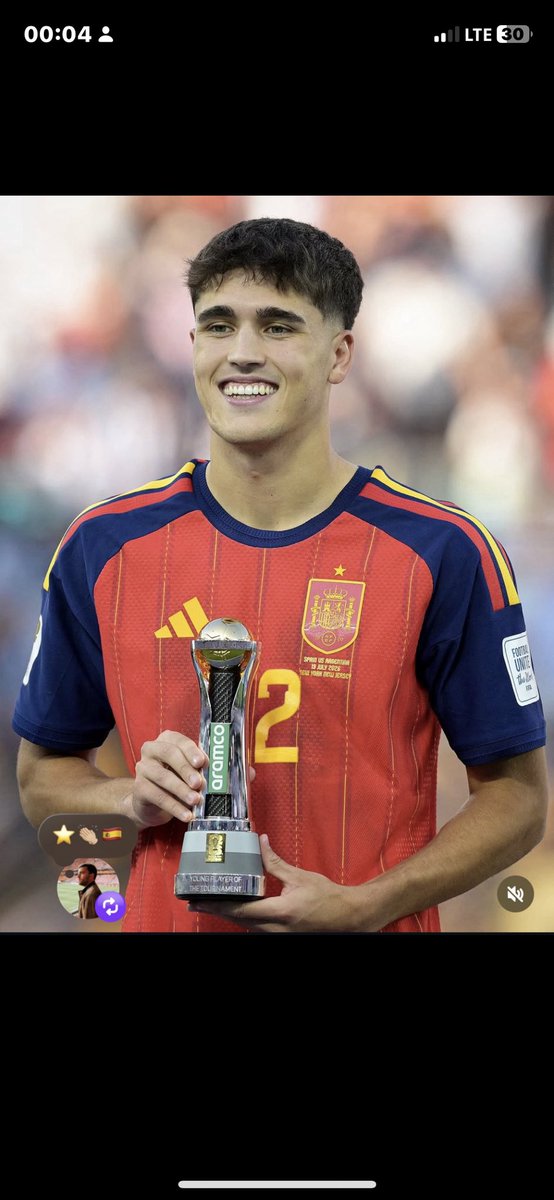 Johnnyakan2's tweet photo. @MSportOfficial 19 year old Pau Curbasi presented with the young player of the tournament 
One of the best CB in the world right now 
Solid as rock 🪨🪨

@somigraficz 
@busariquadri070 

#MSportWorldCup2026 
#BelongWithMSport https://t.co/2GwDRUtWzY