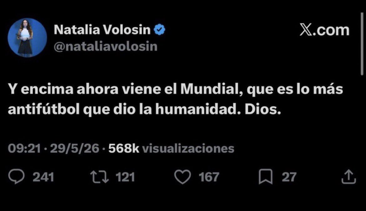 lvreyes's tweet photo. @nataliavolosin Que yeta los que criticaban a la Selección y al final se subieron a la Scaloneta. https://t.co/bQpiYDE3CQ