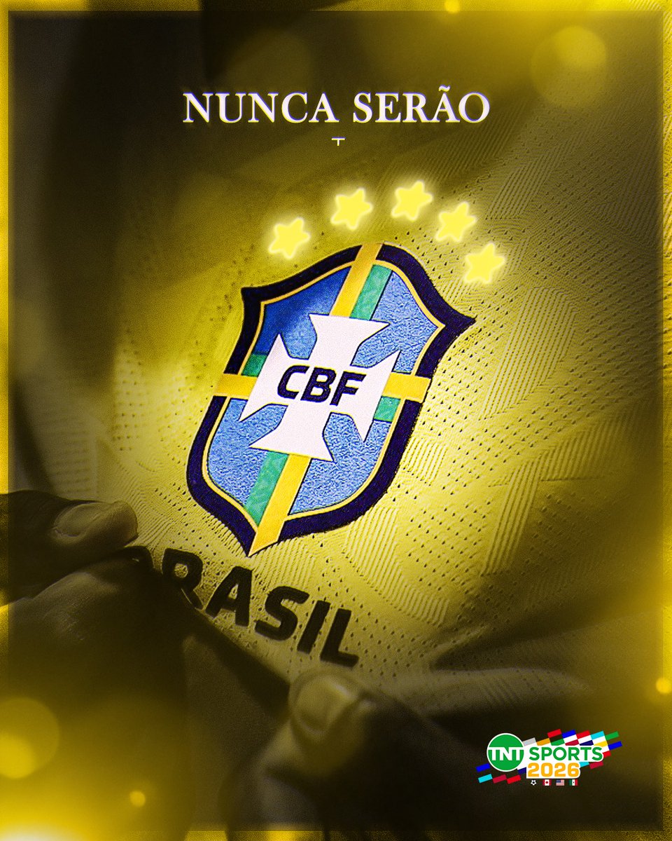 TNTSportsBR's tweet photo. 🇧🇷🏆😜 A MAIOR SELEÇÃO DA HISTÓRIA DA COPA DO MUNDO. A MAIOR SELEÇÃO DA HISTÓRIA DO FUTEBOL. SÓ EXISTE UMA PENTACAMPEÃ. AQUI É BRASIL NESSA PORR@, CAR@LH#! ⭐⭐⭐⭐⭐

#TNTSports2026 https://t.co/ul5O1U5vdk