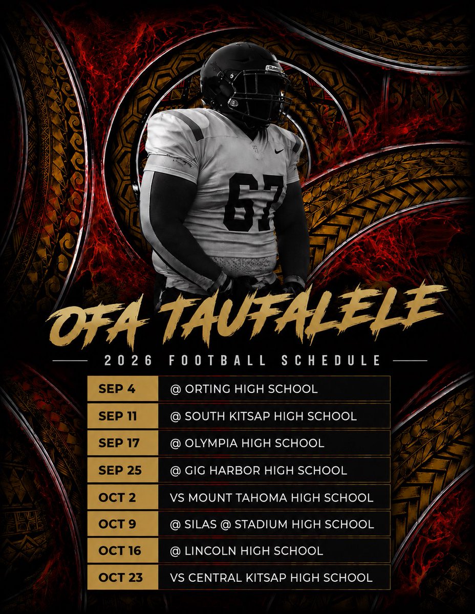 Ofa Teu Tagovailoa Taufalele 3⭐️ C/O 28 tweet media