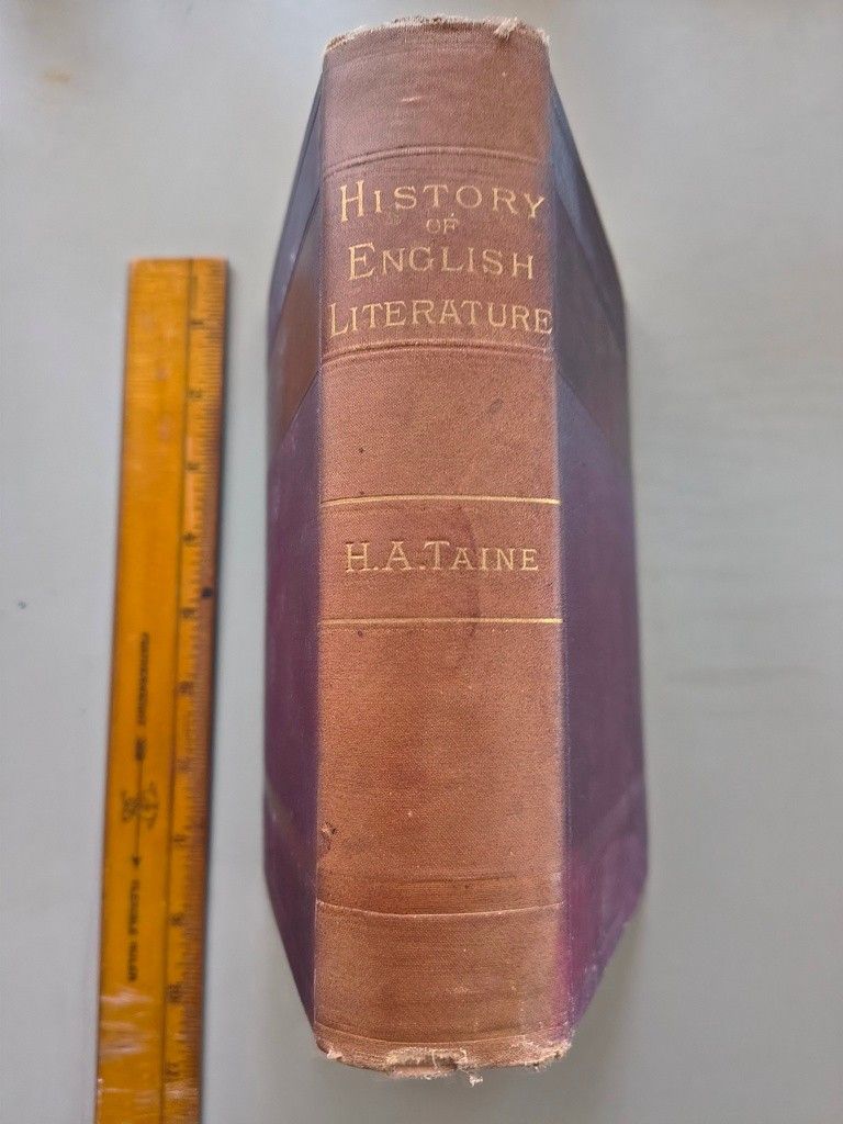 max_rainet's tweet photo. History of English Literature 1879 H A Taine Complete 1 Vol * VG SCARCE Antique | eBay https://t.co/zGMsWlB7CK https://t.co/DNLCr5PeYa