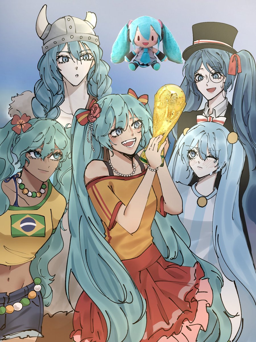 Mikotea22's tweet photo. VIVA ESPAÑA!!! CONGRATS SPAIN!!
world cup final 2026 🇪🇸1-0🇦🇷
 #初音ミク #fifaworldcup2026 #Hatsunemiku #VivaEspaña https://t.co/r5aEfvwzR5