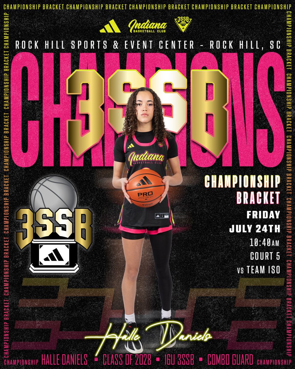 HalleDaniels3's tweet photo. Adidas /// 3SSB final stop at Rock Hill. Ready to compete! 

@IBCWBB @IBC16U3SSB @M14hoopsindy https://t.co/AEGsgwTHOG