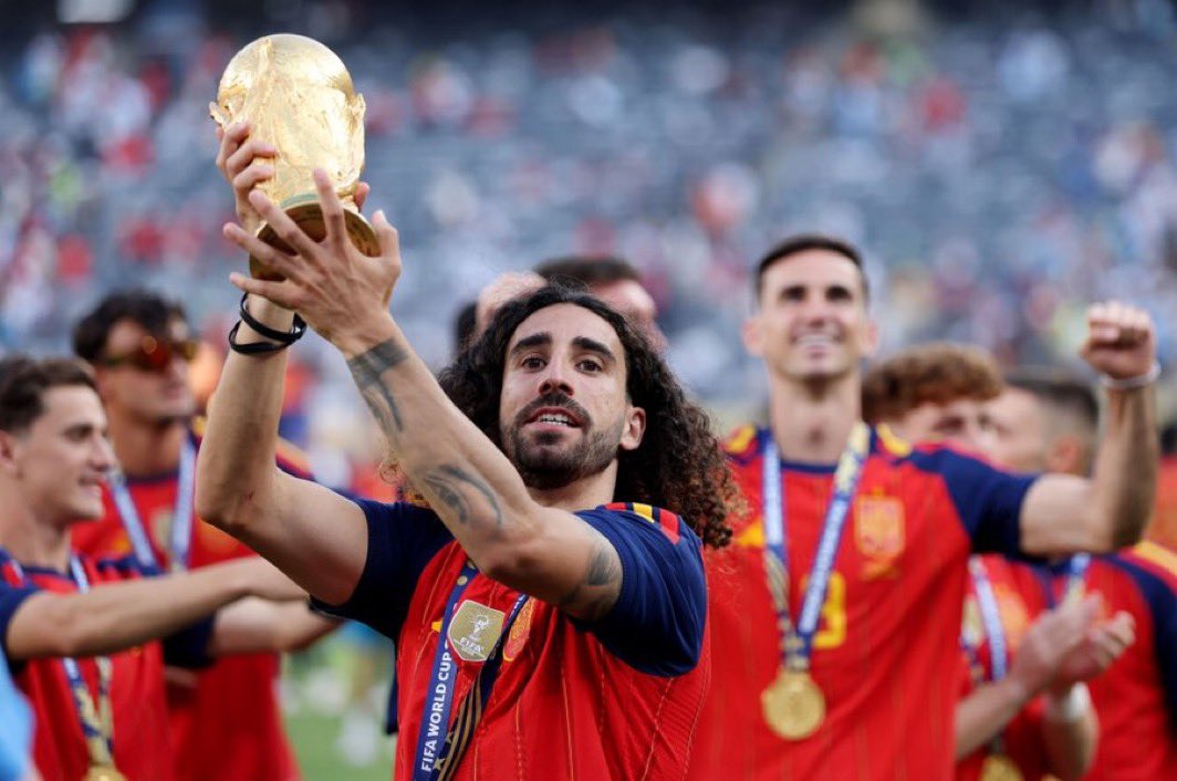 JxtSanti's tweet photo. Cucurella by the way, he left Chelsea and instantly became an absolute baller. Wow what a tournament. https://t.co/zt2SiulvKk