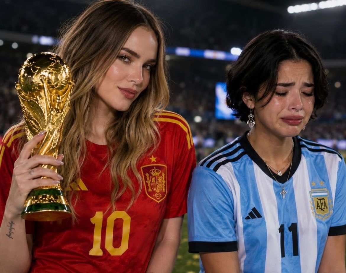 bkaocir's tweet photo. Ganando como siempre #Belinda #AngelaAguilar #ArgentinaVsEspaña https://t.co/vLARaiFNCX