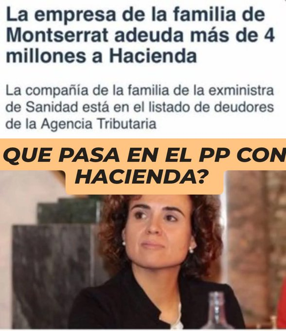 Antonperilon's tweet photo. ¿Y qué pasa en Hacienda con el PP?
¿Acaso no tienen medios para hacerle pagar a esta GENTUZA?
¿Por qué al resto sí? https://t.co/mMkmSx0xLZ
