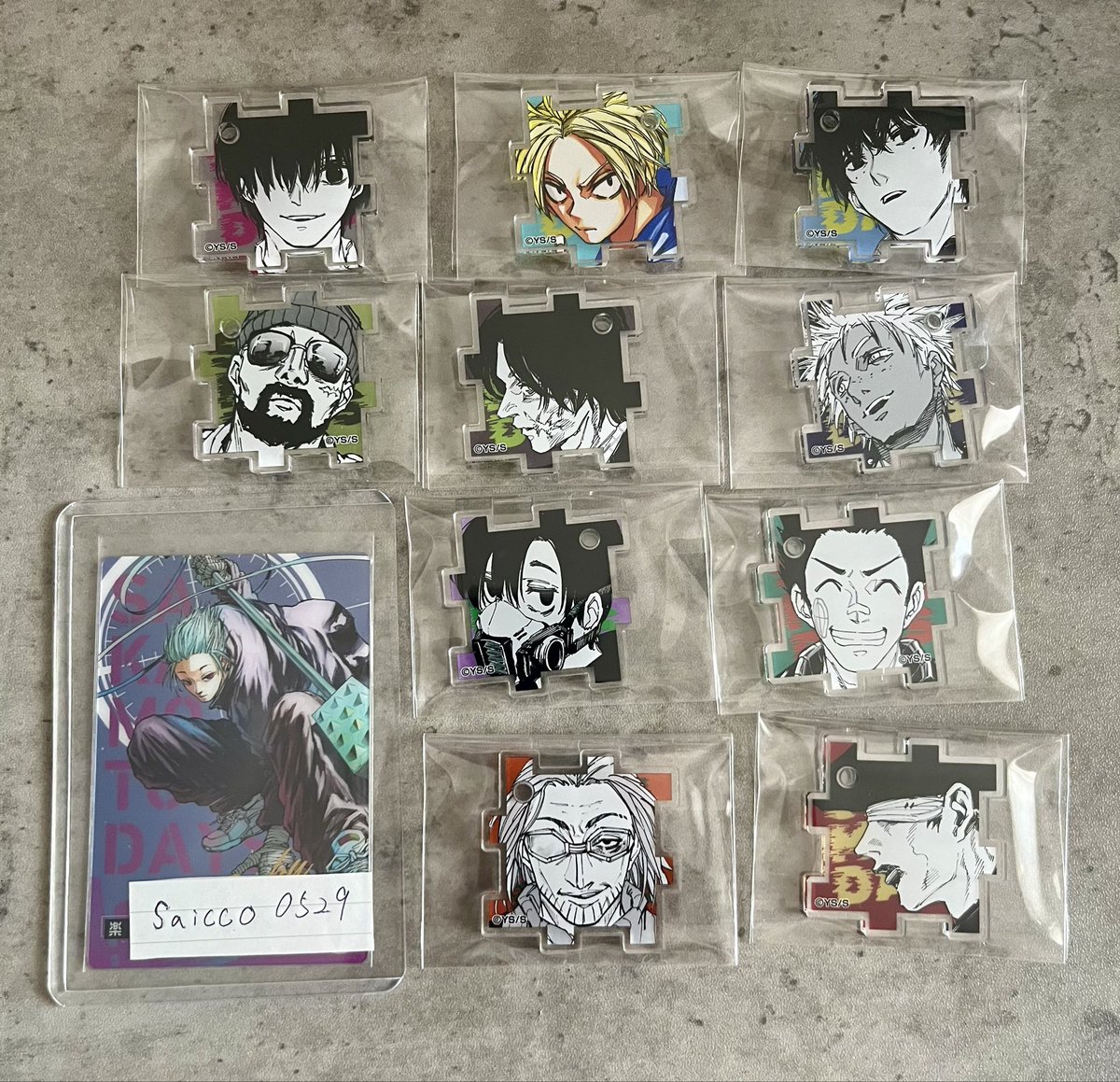 saicco0529's tweet photo. [交換・譲渡]サカモトデイズ展 SAKAMOTO DAYS アクリルパズル

[譲]画像

[求]楽>>天弓or定価

郵送希望です。 https://t.co/TxZmQXVTCs