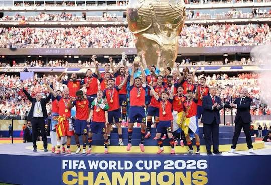 gp_formula's tweet photo. Campeones del Mundo 🏆otra vez. 
España 🇪🇸 gana el mundial de Fútbol por segunda vez. 
La primera en 2010, la segunda en 2026.
#FifaWorldCup #WorldCup2026 #Spain #WorldCup https://t.co/32qvsy4Nie