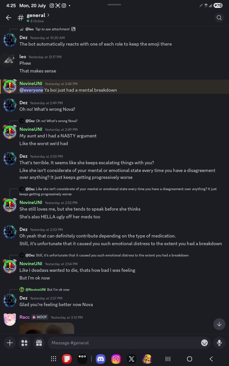 NovineLeaks's tweet photo. Chatting shit about your aunt, not cool @nova_gage51239 https://t.co/PO9kqqaTc6