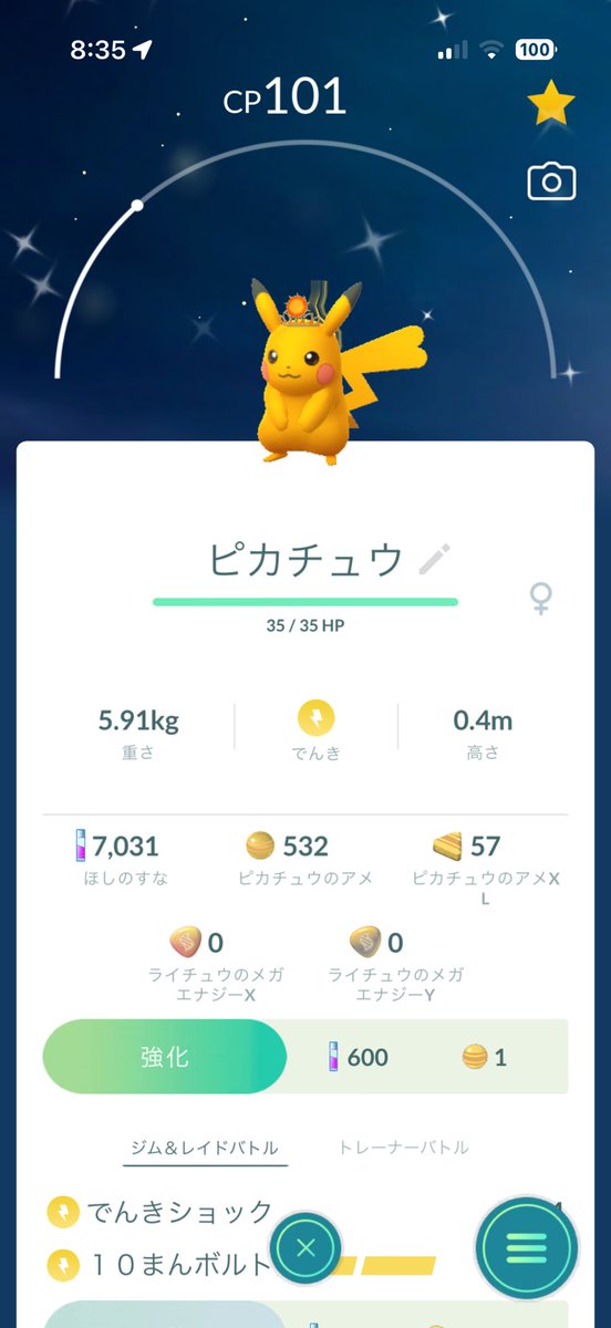 p_p_go's tweet photo. 焦げたピカチュウげっと✊💖 https://t.co/EXksQtLNli